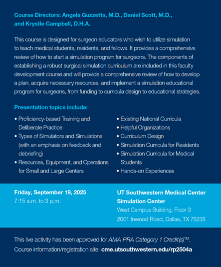 UTSW Surgical Simulation Course 2_Sept 2025