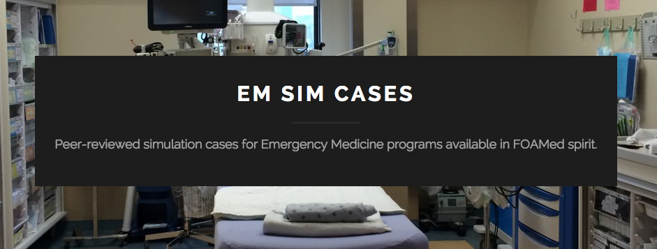 EMSIMCases Provides Free Emergency Medicine Simulation Scenarios, Templates and More!