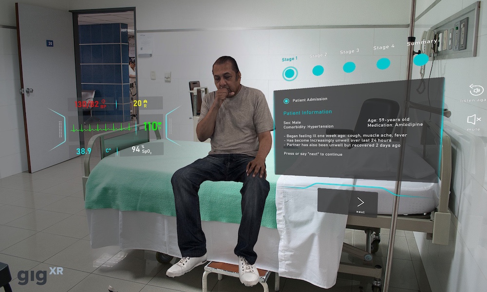 GIGXR HoloPatient Enables Distance-Based XR Clinical Simulation Training During COVID-19