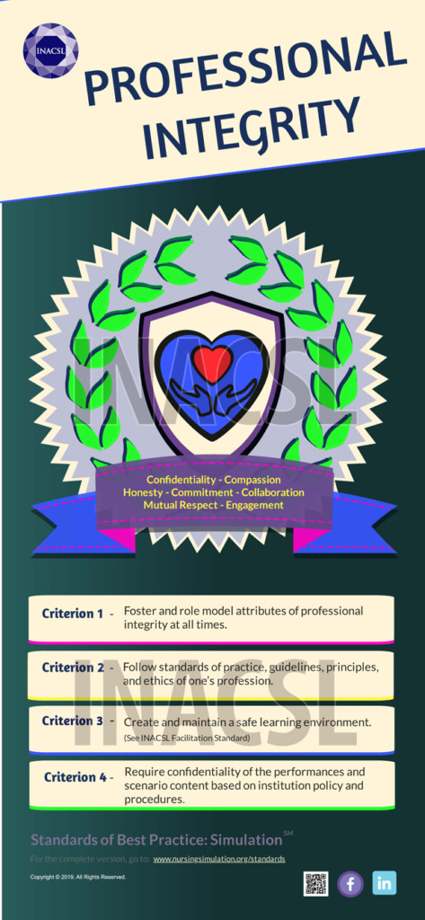 nursing simulation integrity standard