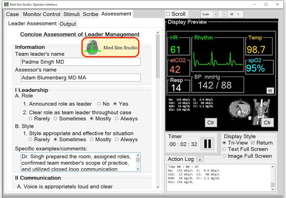 Free Virtual Patient Monitor for Medical Simulation from Columbia University