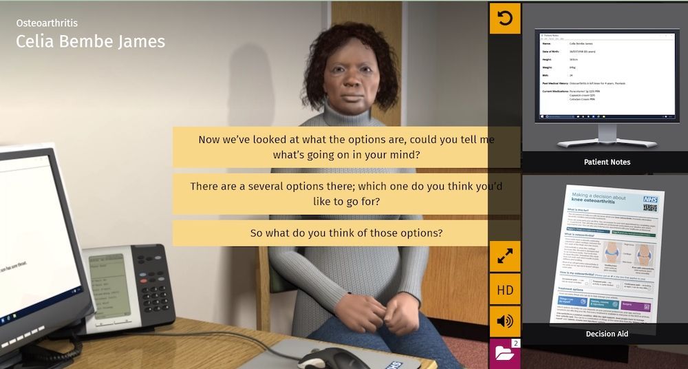 Free & Online: Shared Decision Making Clinical Training Tool from Personalised Care Institute