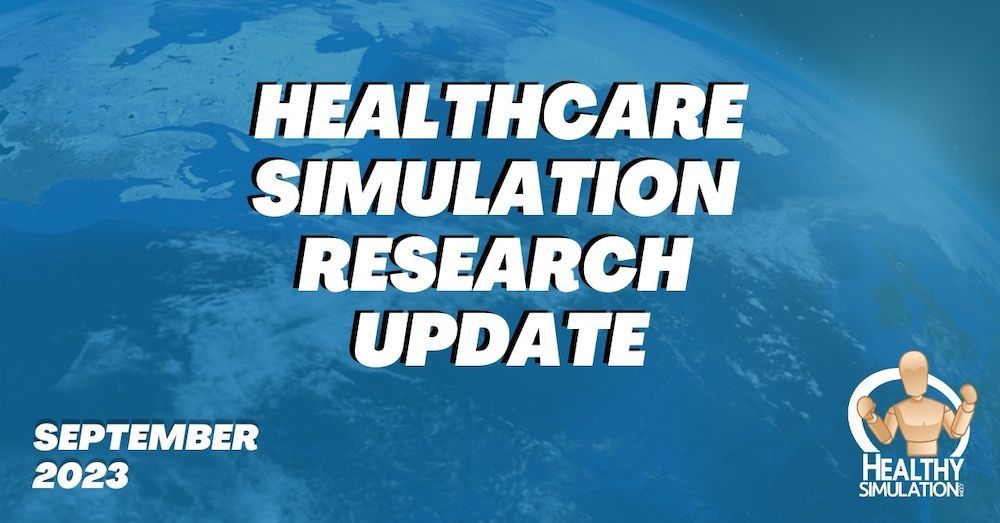 Healthcare Simulation Research Update September 2023