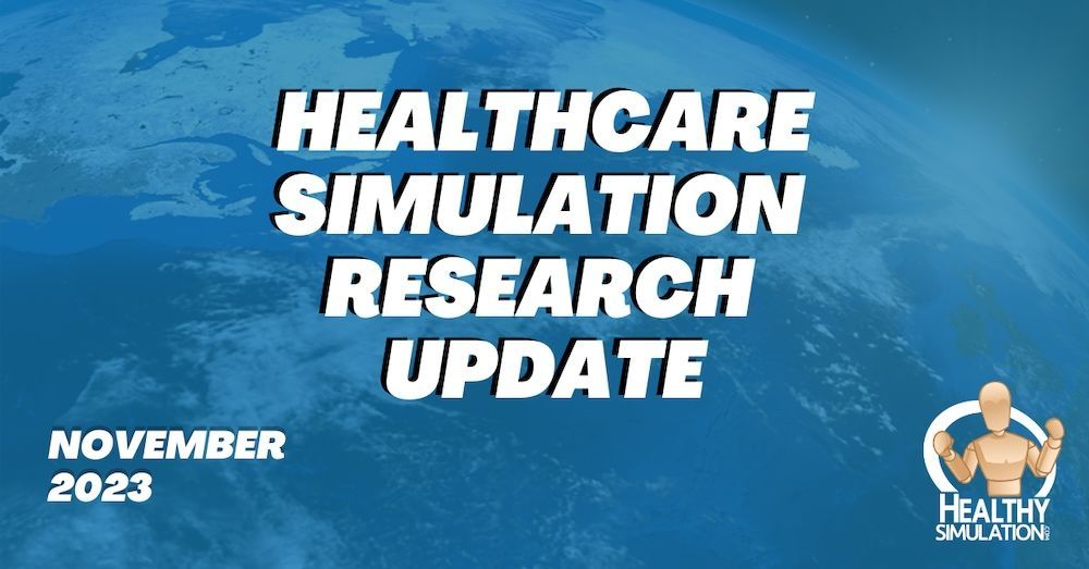 Healthcare Simulation Research Update November 2023