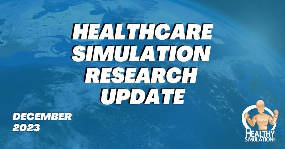 Healthcare Simulation Research Update December 2023