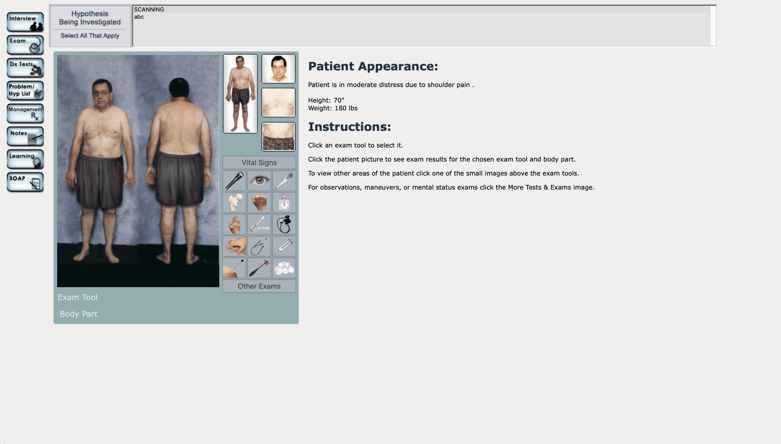 DxR VirtualPT Clinician