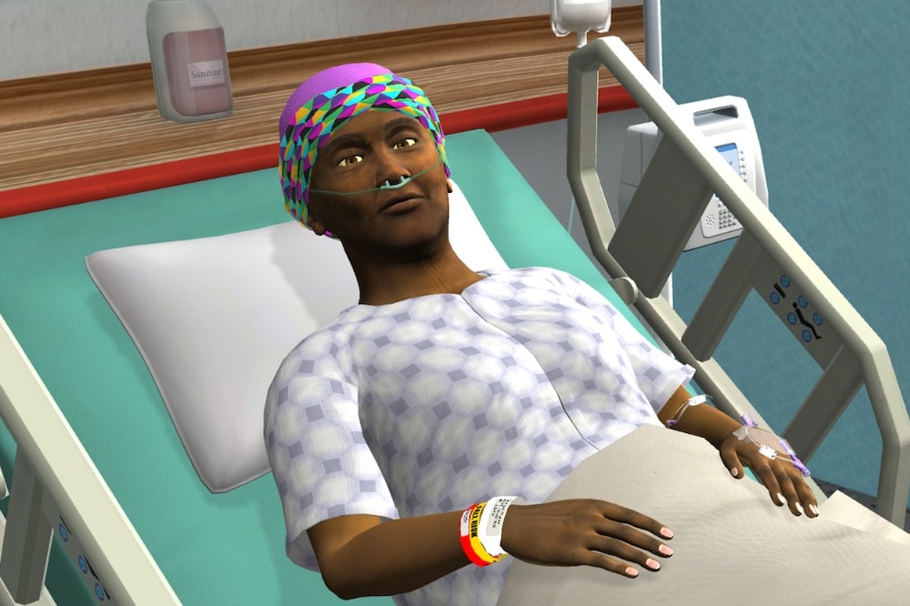 Effect of End-of-Life Virtual Simulation Training on Nursing Students