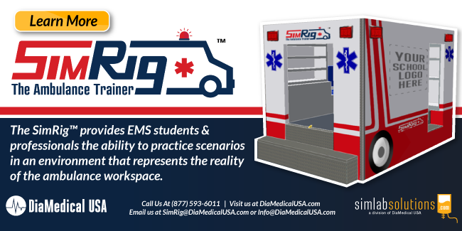 The New SimRig Ambulance Trainer From DiaMedical USA Provides Dynamic Approach to EMS Training